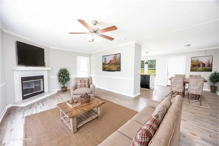 Virtual Staging, Fireplace is Decorative