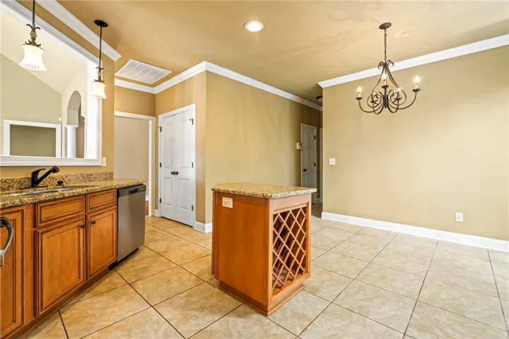 Spacious breakfast area