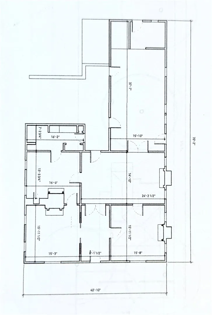 This is a rendering of the floorplan after the porches and rear addition have been removed.