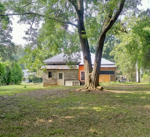 View of the rear of the house.