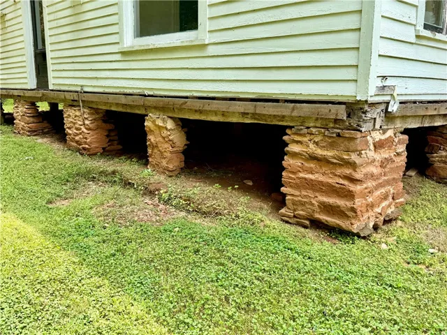 Real stone piers.