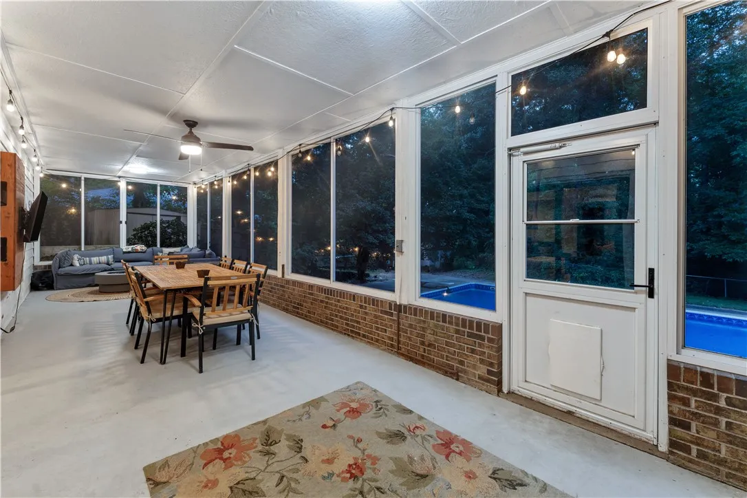 Porch to Pool Area