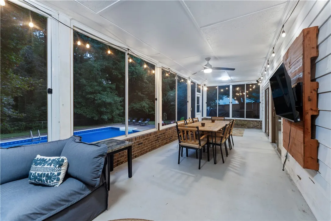 Porch to Pool Area