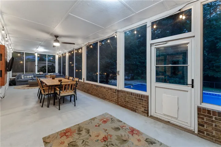 Porch to Pool Area
