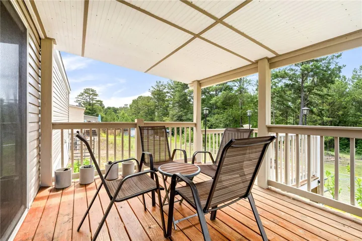 Back deck and porch