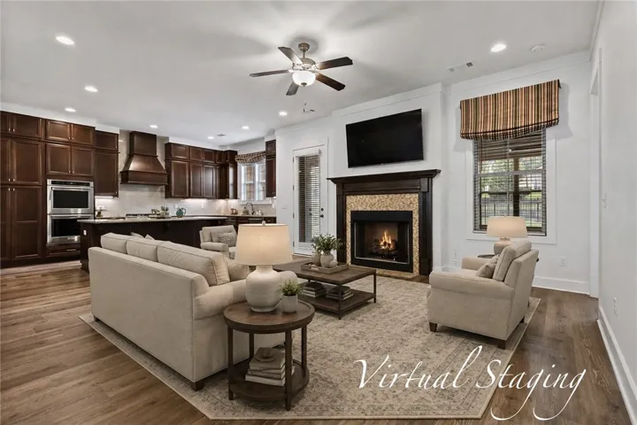 Virtually staged living room is helpful with imagining your own furniture in this​​‌​​​​‌​​‌‌​‌‌​​​‌‌​‌​‌​‌​​​‌​​ space.