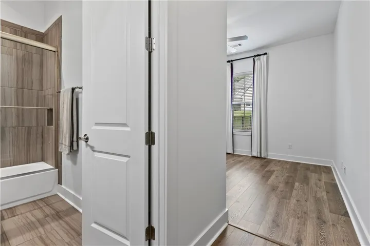 Bedroom 3 ensuite. So nice to have a second private bathroom!