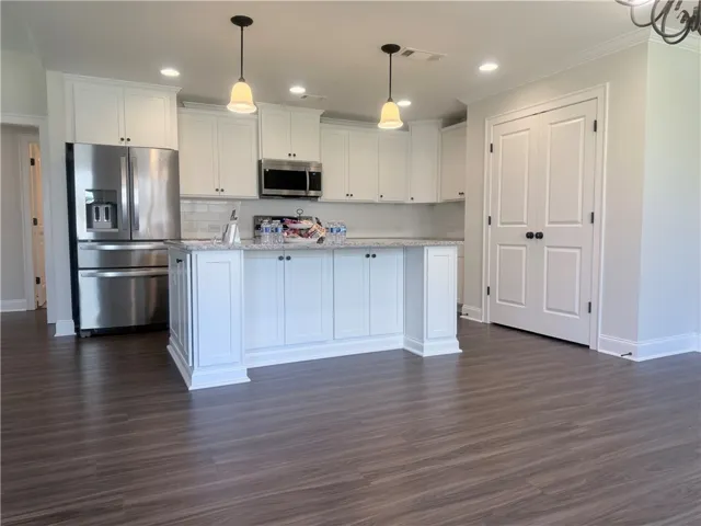 Kitchen island view