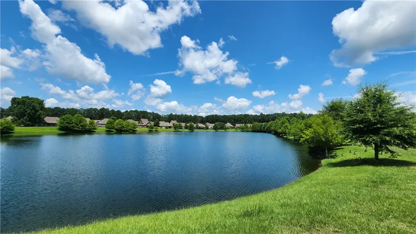 Beautiful Pam Lake, one of Mimms Trail's two community lakes!