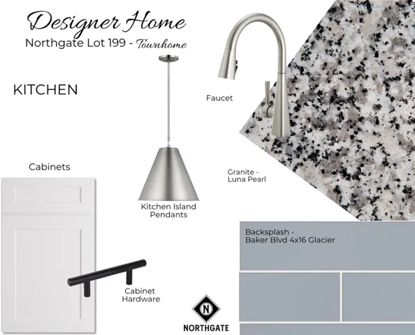 Designer Interior Selections for Northgate Townhome Lot 199