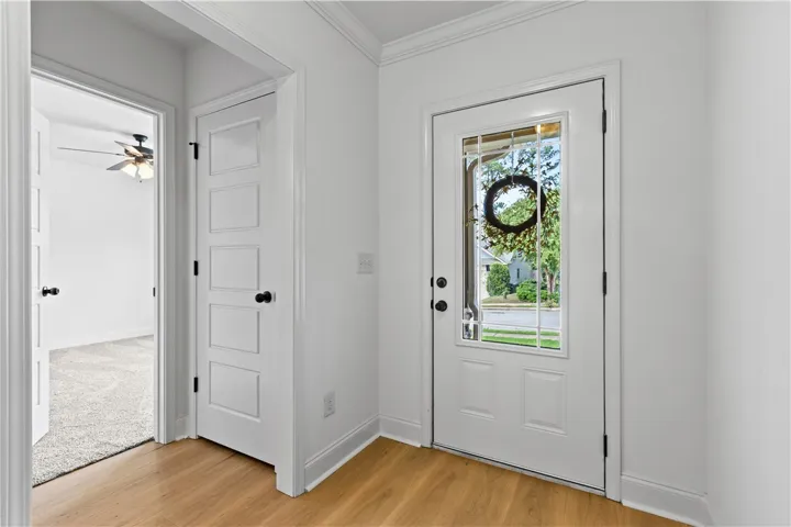 View of linen closet and bedroom 2