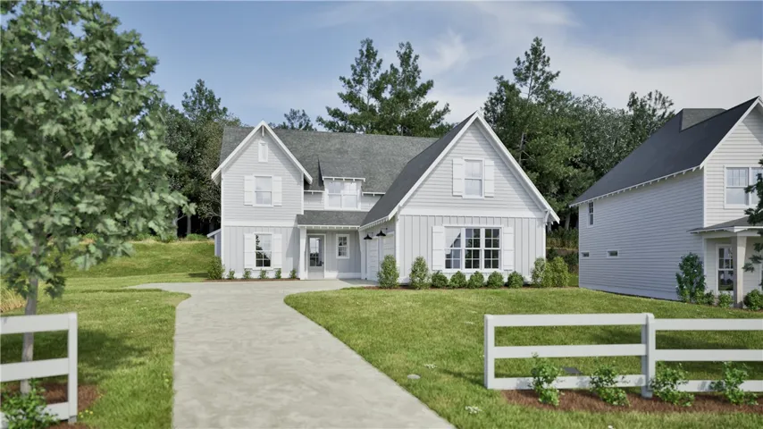 Digital Rendering of Hattie Plan on Lot 13 - cul-de-sac Lot