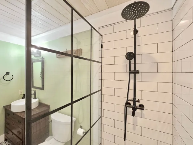 Super Chic with Subway Tile Shower!