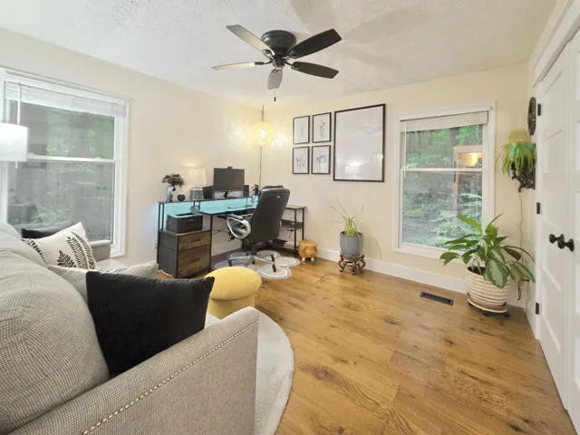 Bedroom #2 with more handsome hardwood floors!