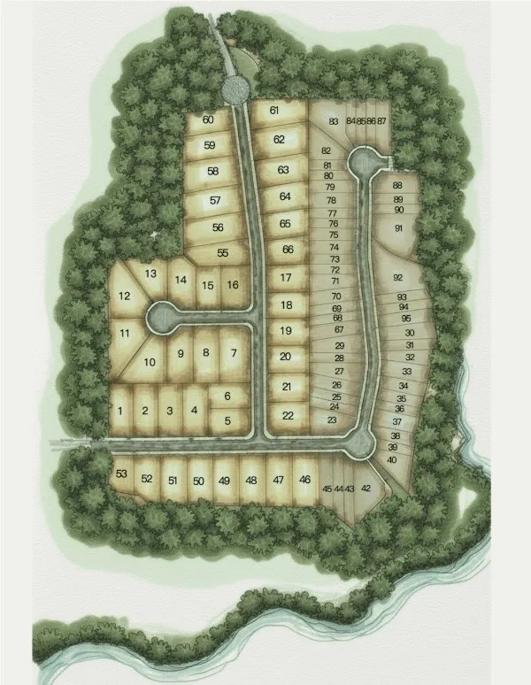 Auburn Farms - Holland Homes Community Phase 1 Community Map