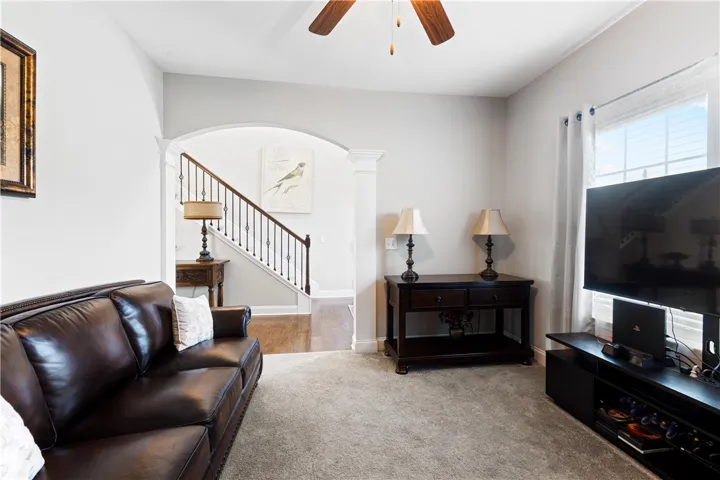 Make this space yours- playroom, office, game room, etc