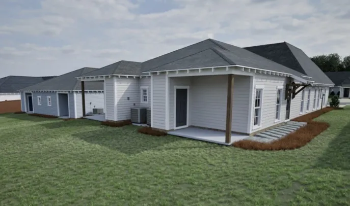 Exterior Rendering of Northgate Lot 222 - Duette 4E - Back Patio