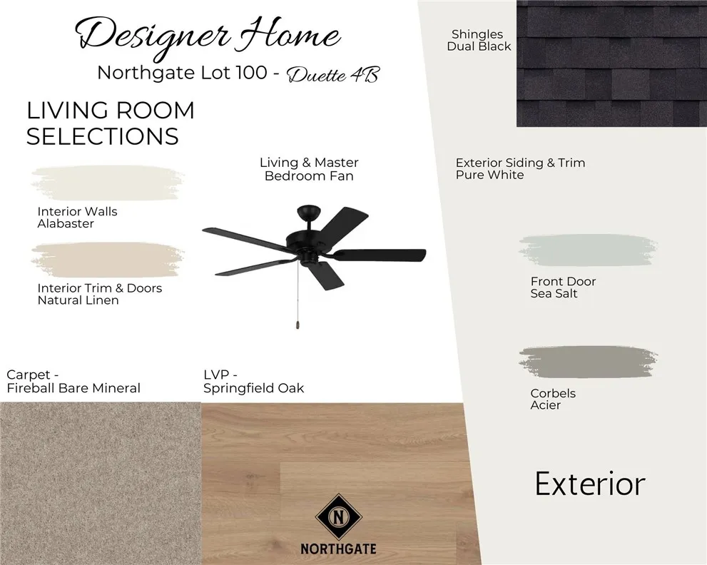 Design Selections - Northgate Lot 100 - Duette 3B