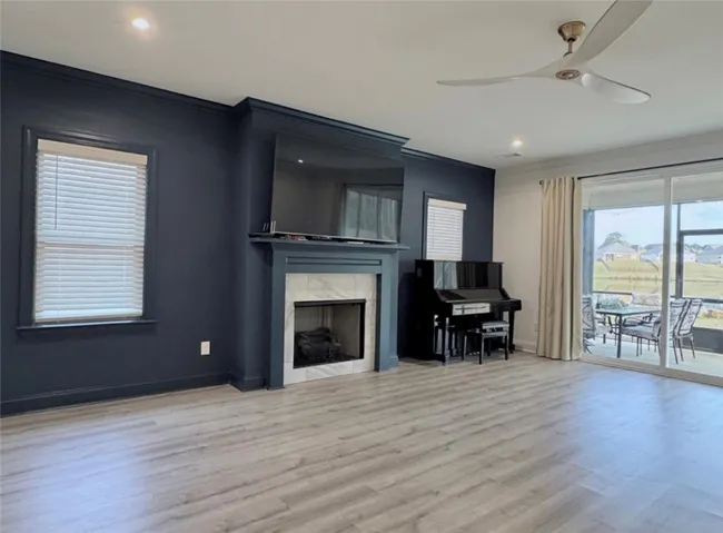 fire place in the great room,