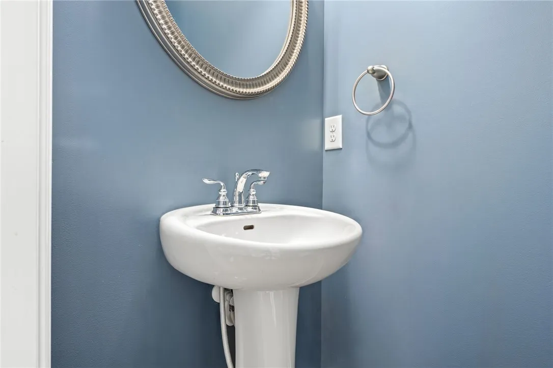 Half bath located on the first floor
