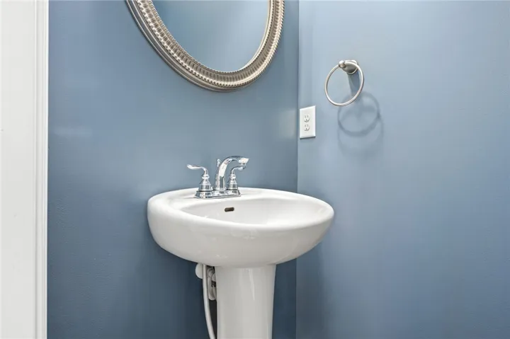 Half bath located on the first floor