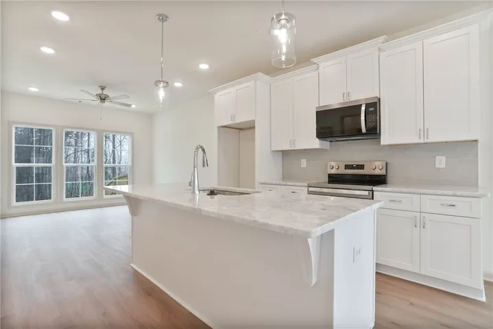 Example of the interior on a completed Haley floor plan.