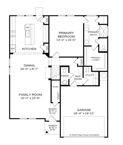 Stella floor plan - Main level