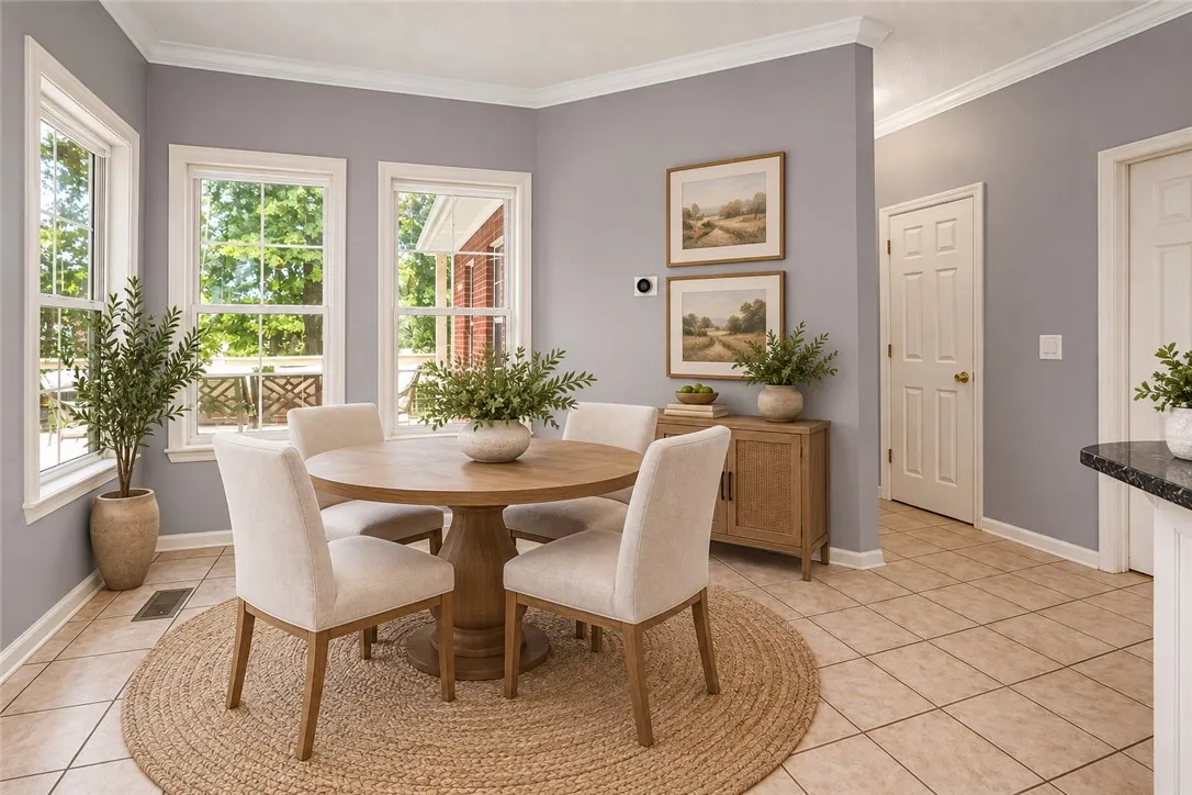 Virtually Staged Breakfast Area