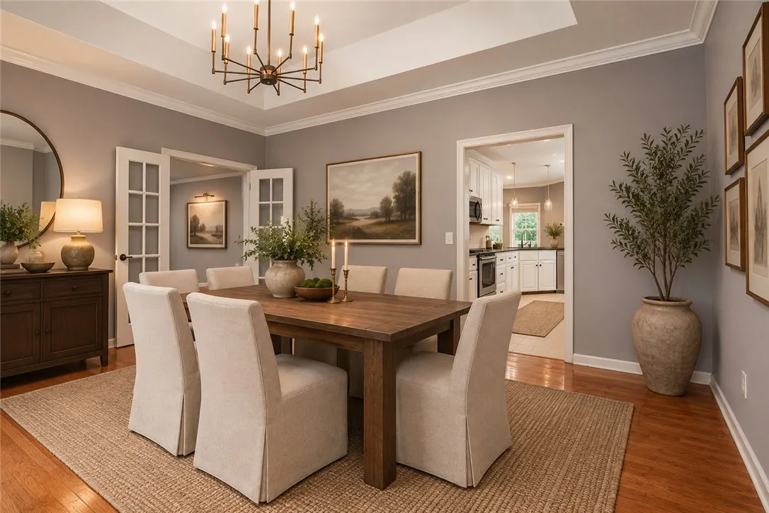 Virtually Staged Dining Room