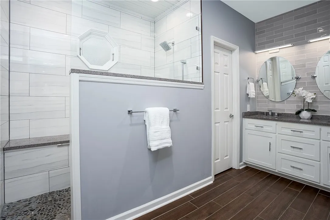 Walk-In SMART SHOWER and HEATED FLOORING in Primary Bathroom