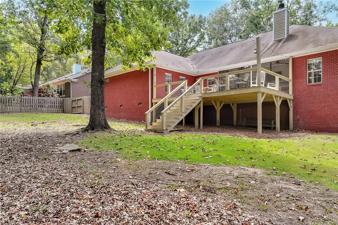Backyard with Deck View