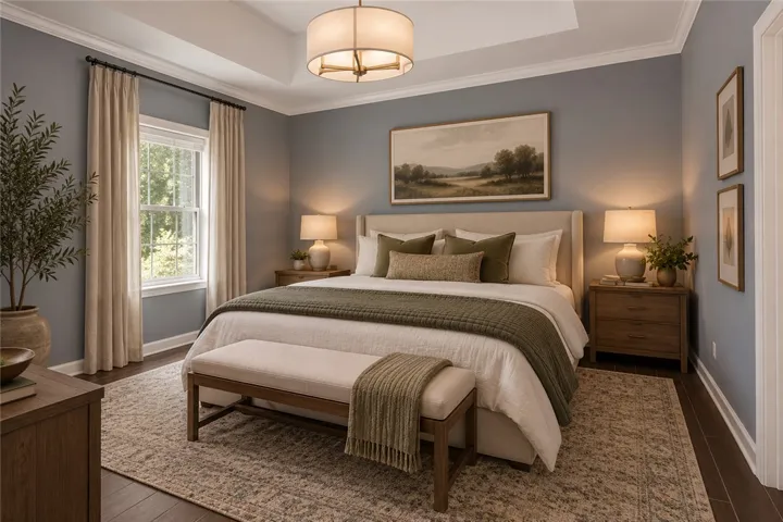Virtually Staged Primary Bedroom