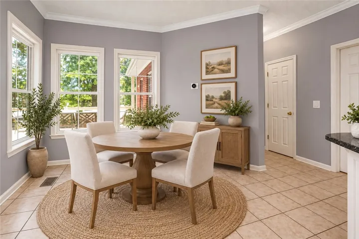 Virtually Staged Breakfast Area