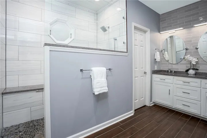 Walk-In SMART SHOWER and HEATED FLOORING in Primary Bathroom