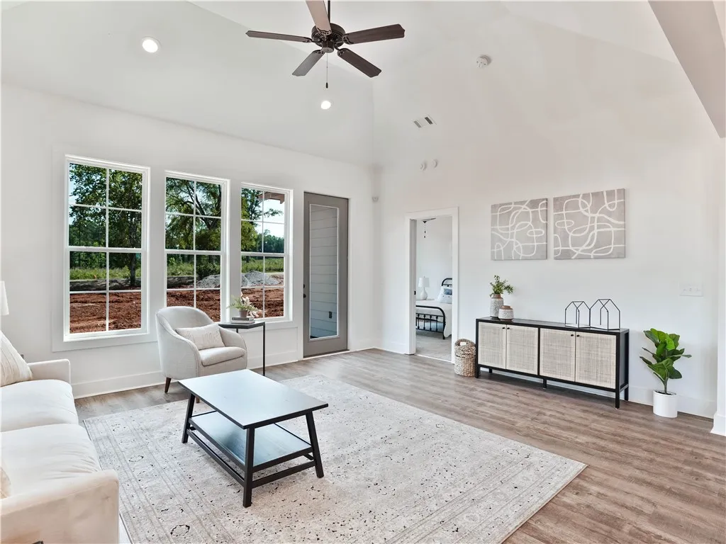 Example of completed and furnished interior of Tate A floor plan.