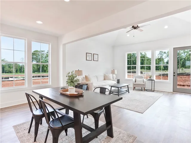 Example of completed and furnished interior of Tate A floor plan.