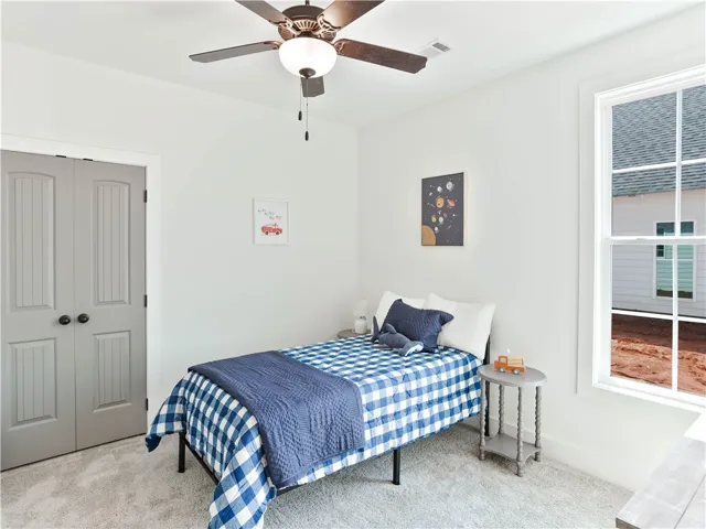 Example of completed and furnished interior of Tate A floor plan.