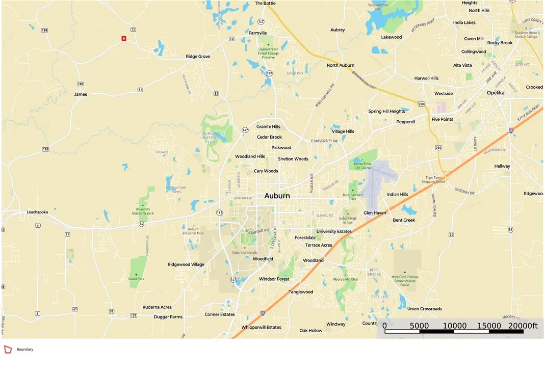 A detailed local area map highlights the surrounding neighborhoods, parks, and major roadways.