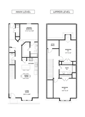 Northgate Townhome Interior Unit Floor Plan