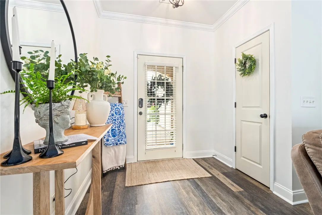 Entry way with coat closet