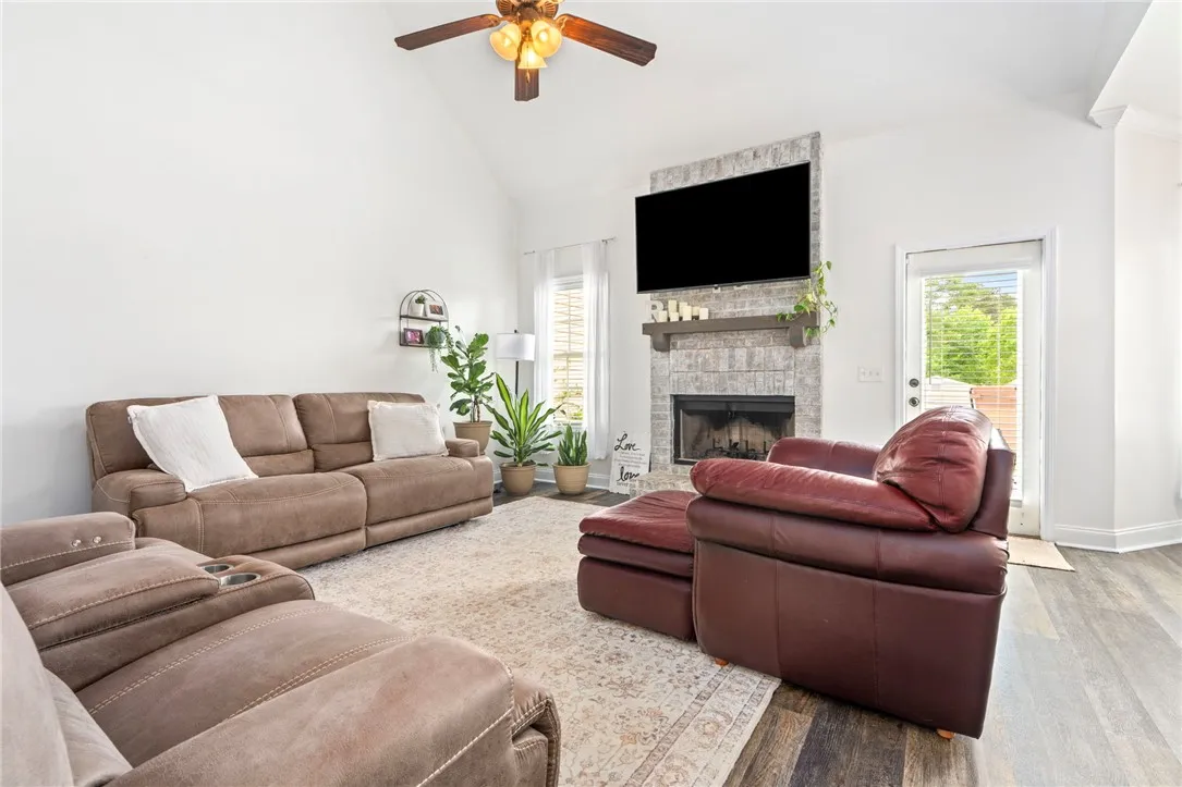 Spacious living room allows plenty of room for entertaining.