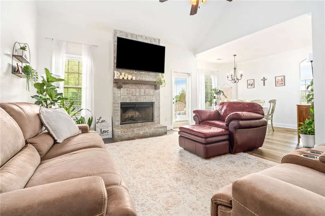 Spacious living room allows plenty of room for entertaining.