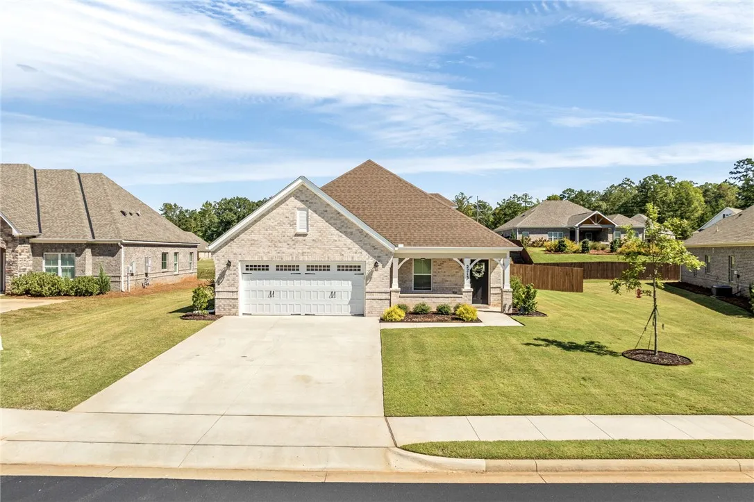 Located on a cul de sac, sidewalks, nice flat back yard
