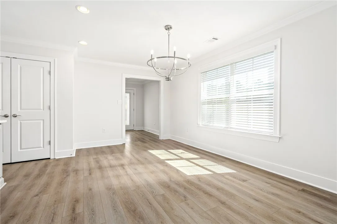 Plenty of room for table and chairs in breakfast/dining area