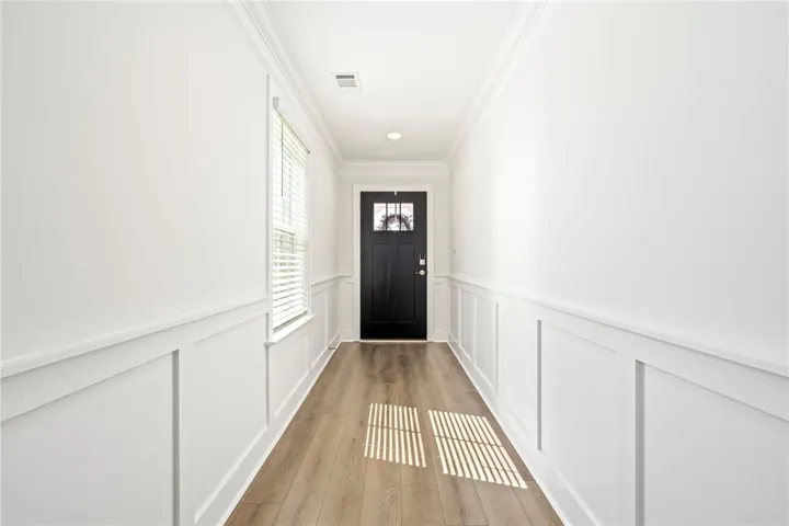 Exceptional finishes throughout like judges paneling in entry