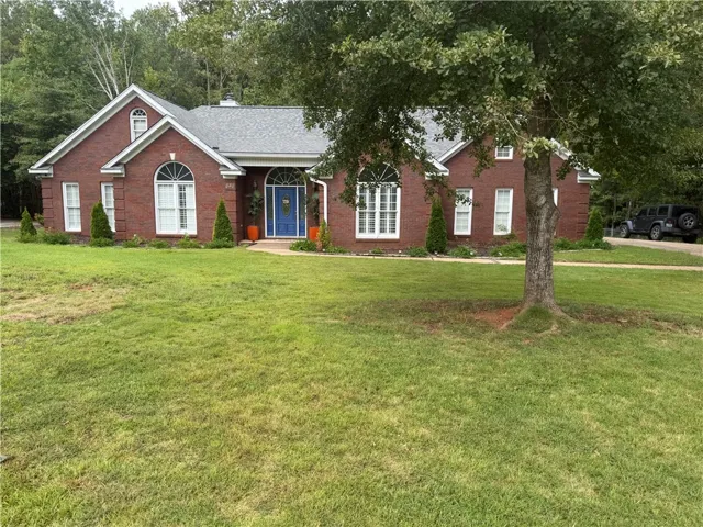 large sodded front yard