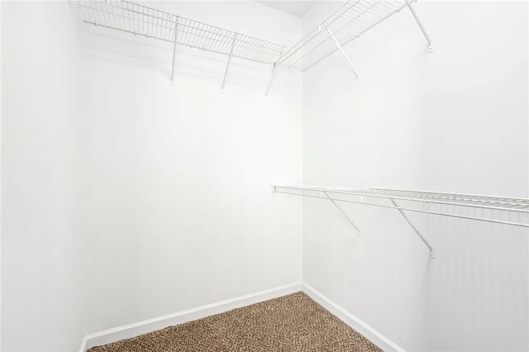 Walk-in closet in the primary bedroom