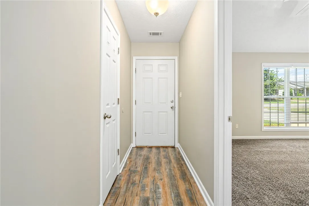 Front door and coat closet.