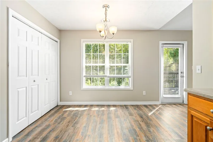 Breakfast / dining area with easy access from the kitchen