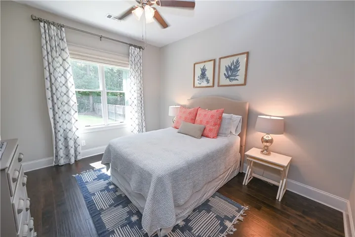 Bedroom 2. (Main level. Shared Jack and Jill bathroom.)